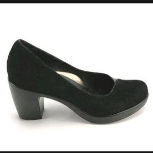 Dansko Tuttie Classic Pump Black Leather Block Heels 9